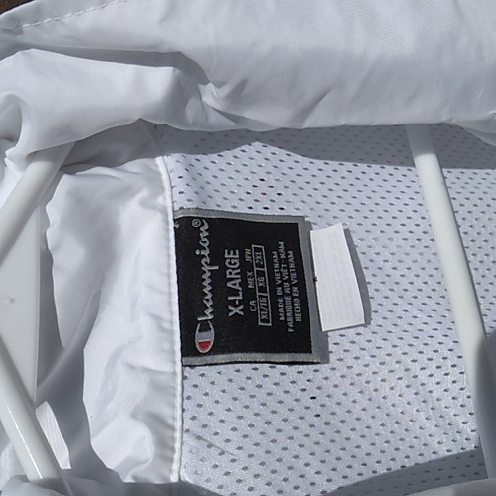 Nwt Champion White Nylon Jacket (XL) - Picture 3 of 12